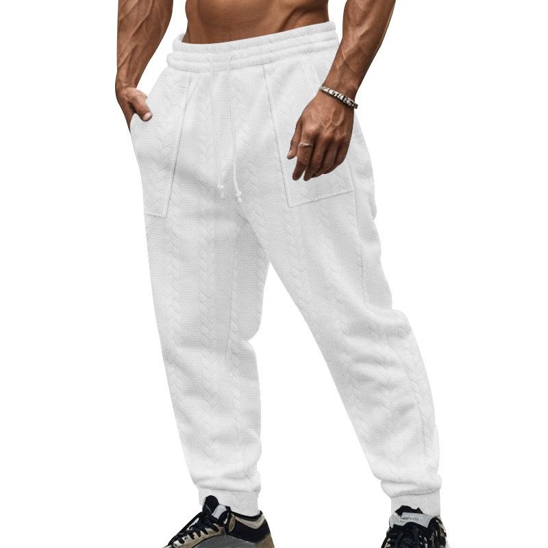 New men s vintage-style casual sports trousers in a solid colour with a jacquard pattern and drawstring L белый
New men s vintage-style casual sports trousers in a solid colour with a jacquard pattern and drawstring L белый