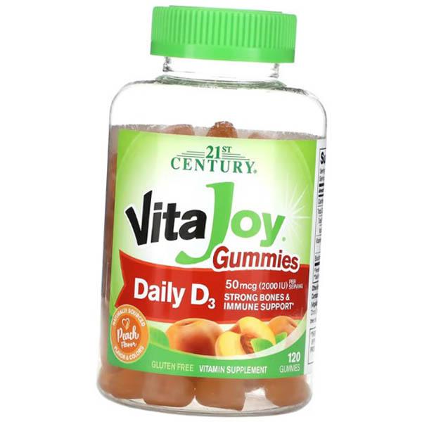 Chewable Vitamin D3, VitaJoy Gummies Daily D3, 21st Century 120 tabs Peach (36440108) 120tab Peach
Chewable Vitamin D3, VitaJoy Gummies Daily D3, 21st Century 120 tabs Peach (36440108) 120tab Peach