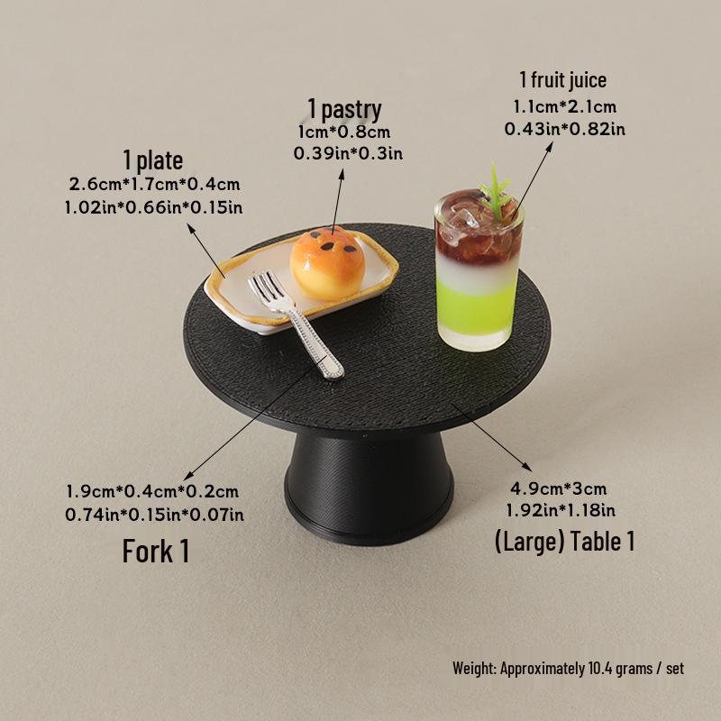 Mini Dollhouse Fruit Juice & Pastry Plate Decorations for DIY Scene Accessories
Mini Dollhouse Fruit Juice & Pastry Plate Decorations for DIY Scene Accessories