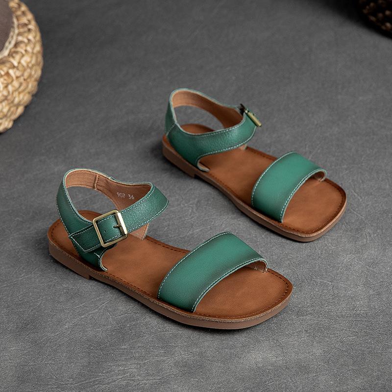 Універсальне жіноче взуття Johnature Simple Genuine Leather Flat Sandals Hook&Loop Solid Color Soft Sole Universal 35 зелений
Універсальне жіноче взуття Johnature Simple Genuine Leather Flat Sandals Hook&Loop Solid Color Soft Sole Universal 35 зелений