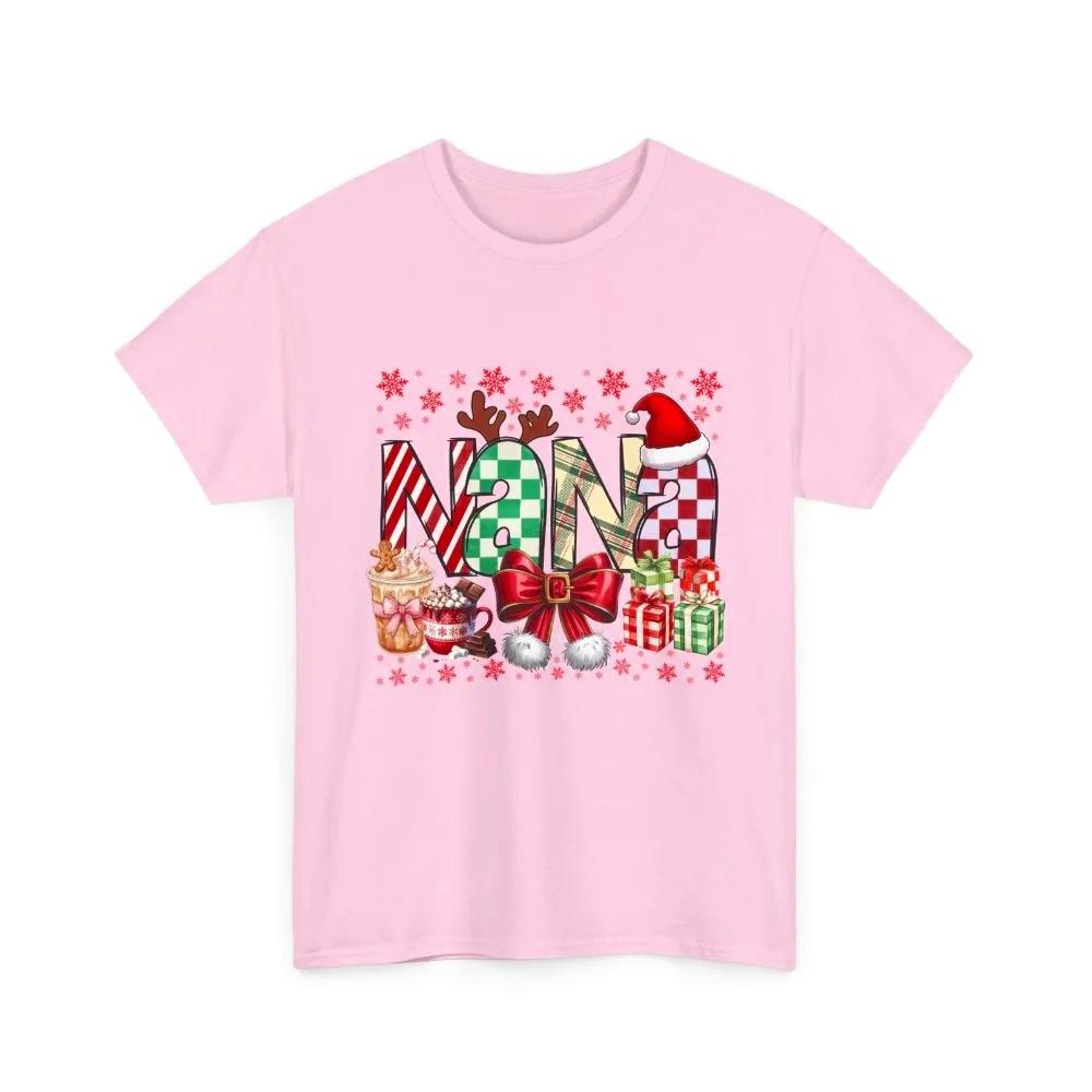 NANA Holiday Christmas TShirt Funny Cartoon Printed Tee Festive Santa Vibes Winter Clothing Women Fashion Casual Xmas Tops 4XL
NANA Holiday Christmas TShirt Funny Cartoon Printed Tee Festive Santa Vibes Winter Clothing Women Fashion Casual Xmas Tops 4XL
