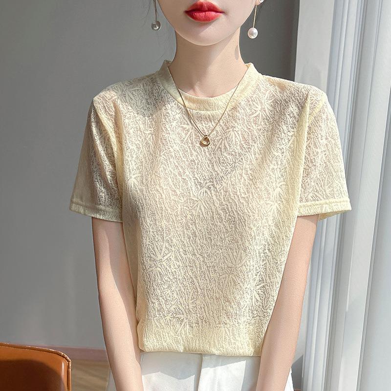 Новая летняя трикотажная футболка из жаккардового тенселя с короткими рукавами и круглым вырезом для женщин XL
Новая летняя трикотажная футболка из жаккардового тенселя с короткими рукавами и круглым вырезом для женщин XL