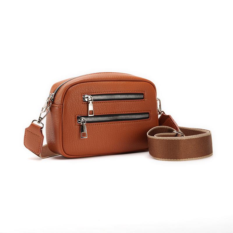 Ретро поясная сумка с двойной молнией, уличная сумка кроссбоди, модная женская сумка на одно плечо коричневый
Ретро поясная сумка с двойной молнией, уличная сумка кроссбоди, модная женская сумка на одно плечо коричневый