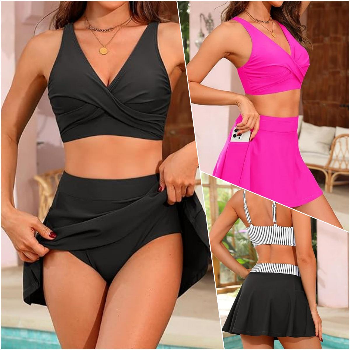 2025 European and American Solid Color Gathered Bodycon Skirt Style Slimming Sexy Split Swimsuit Bikini. XX-Large
2025 European and American Solid Color Gathered Bodycon Skirt Style Slimming Sexy Split Swimsuit Bikini. XX-Large