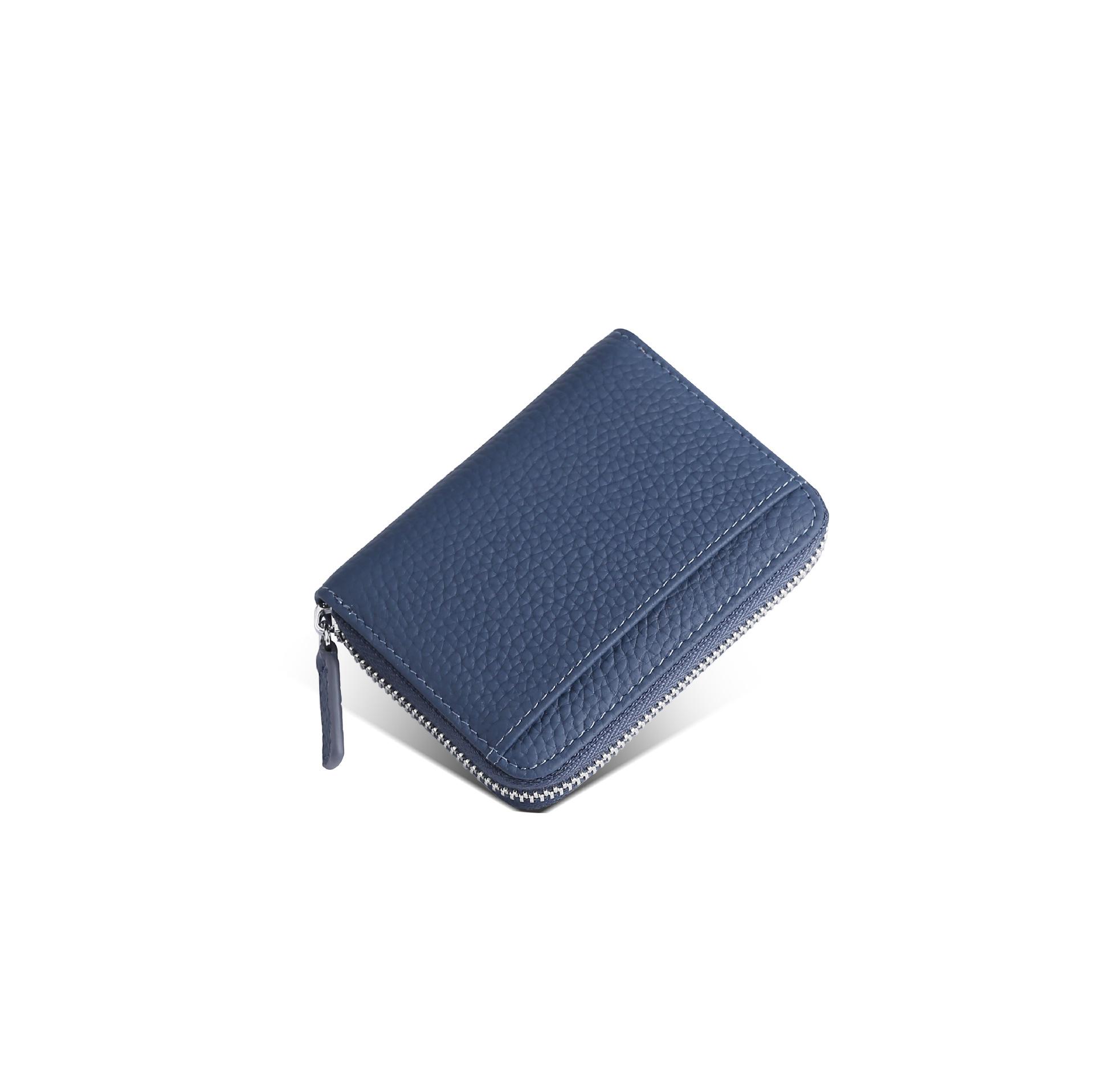 Unisex Genuine Leather Accordion Card Holder with Zipper Coin Purse темно-синього кольору
Unisex Genuine Leather Accordion Card Holder with Zipper Coin Purse темно-синього кольору