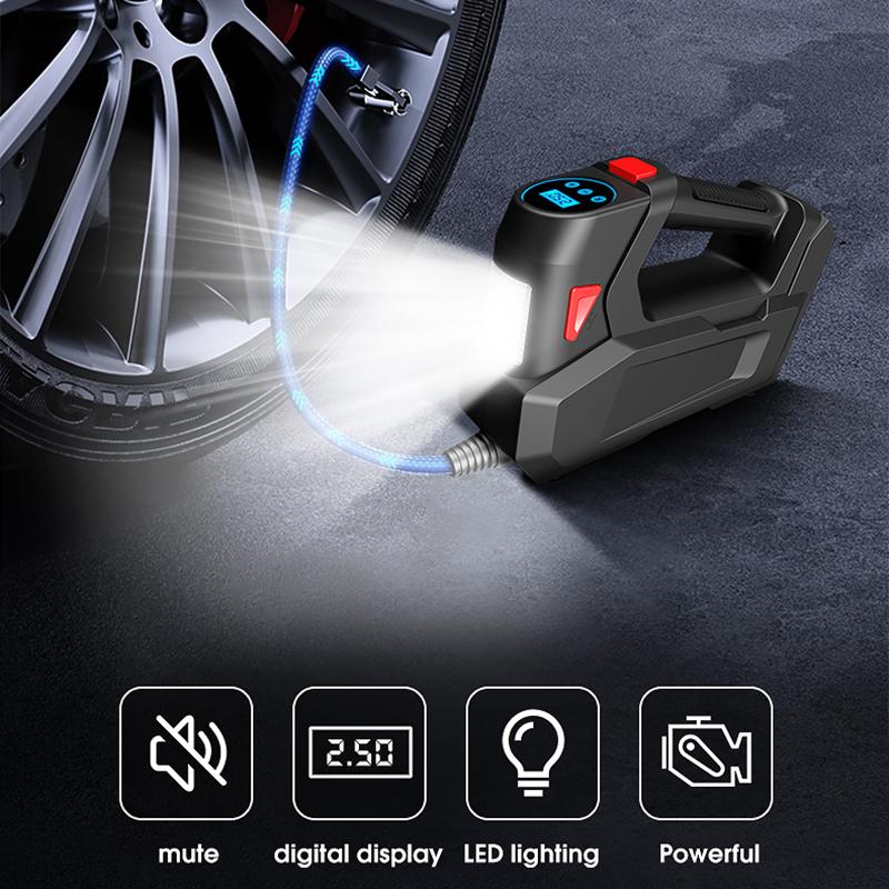 CARSUN c2814 Cordless Car Air Pump Smart Digital Display Auto Tire Air Compressor with LED Light Type A
CARSUN c2814 Cordless Car Air Pump Smart Digital Display Auto Tire Air Compressor with LED Light Type A