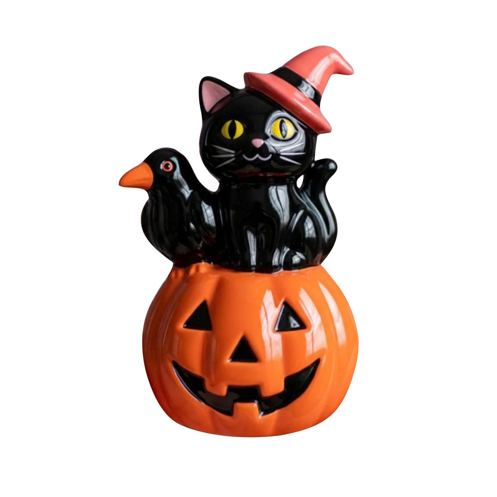 Halloween Cat Pumpkin Ornaments Horror Resin Statue One Size червоний
Halloween Cat Pumpkin Ornaments Horror Resin Statue One Size червоний