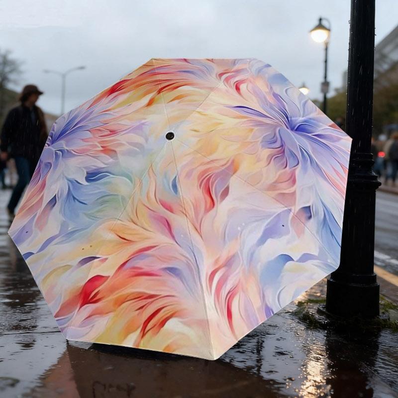 1pc Automatic Folding Umbrella - Iridescent Feather Pattern Dreamy Flowing Design Sun/Rain Umbrella, and Blocking, Dual Use fo (as the picture,Iron&8K)
1pc Automatic Folding Umbrella - Iridescent Feather Pattern Dreamy Flowing Design Sun/Rain Umbrella, and Blocking, Dual Use fo (as the picture,Iron&8K)