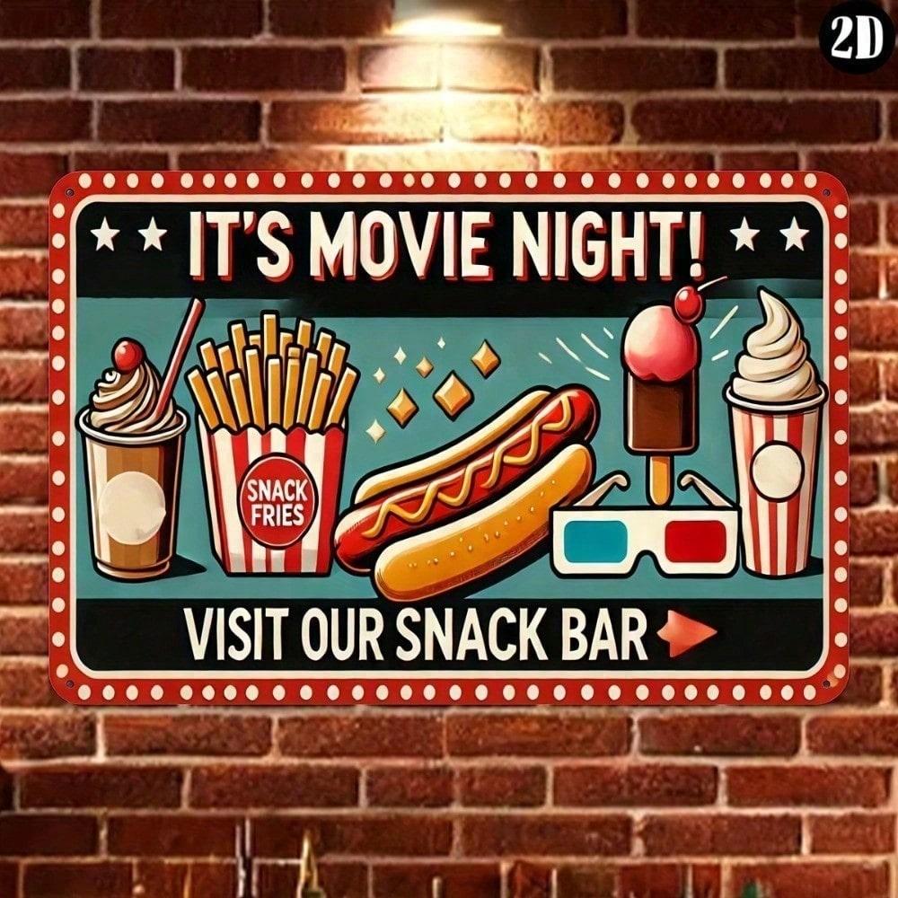 Vintage Movie Night Metal Tin Sign Retro Wall Art Decor 8x12 Inches Home Theater Cafe Bar 20x30cm белый
Vintage Movie Night Metal Tin Sign Retro Wall Art Decor 8x12 Inches Home Theater Cafe Bar 20x30cm белый