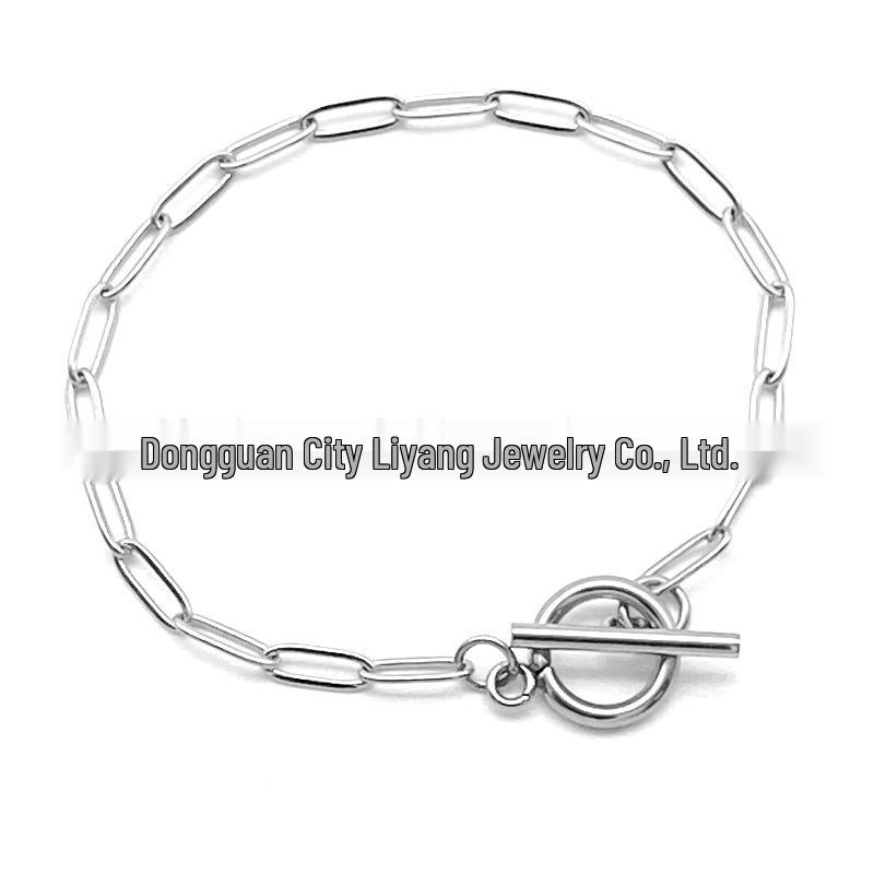 Trendy Pearl & Metal Chain Bracelet with OT Buckle - European & American Style 18cm Total Length
Trendy Pearl & Metal Chain Bracelet with OT Buckle - European & American Style 18cm Total Length