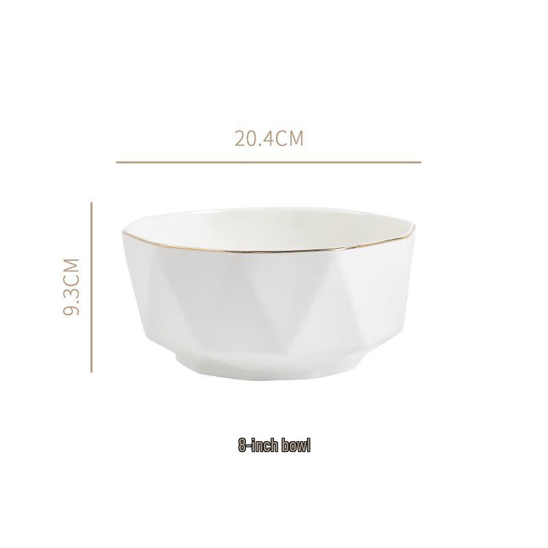 abay Hexagonal Gold-Rimmed Ceramic Dinnerware
abay Hexagonal Gold-Rimmed Ceramic Dinnerware