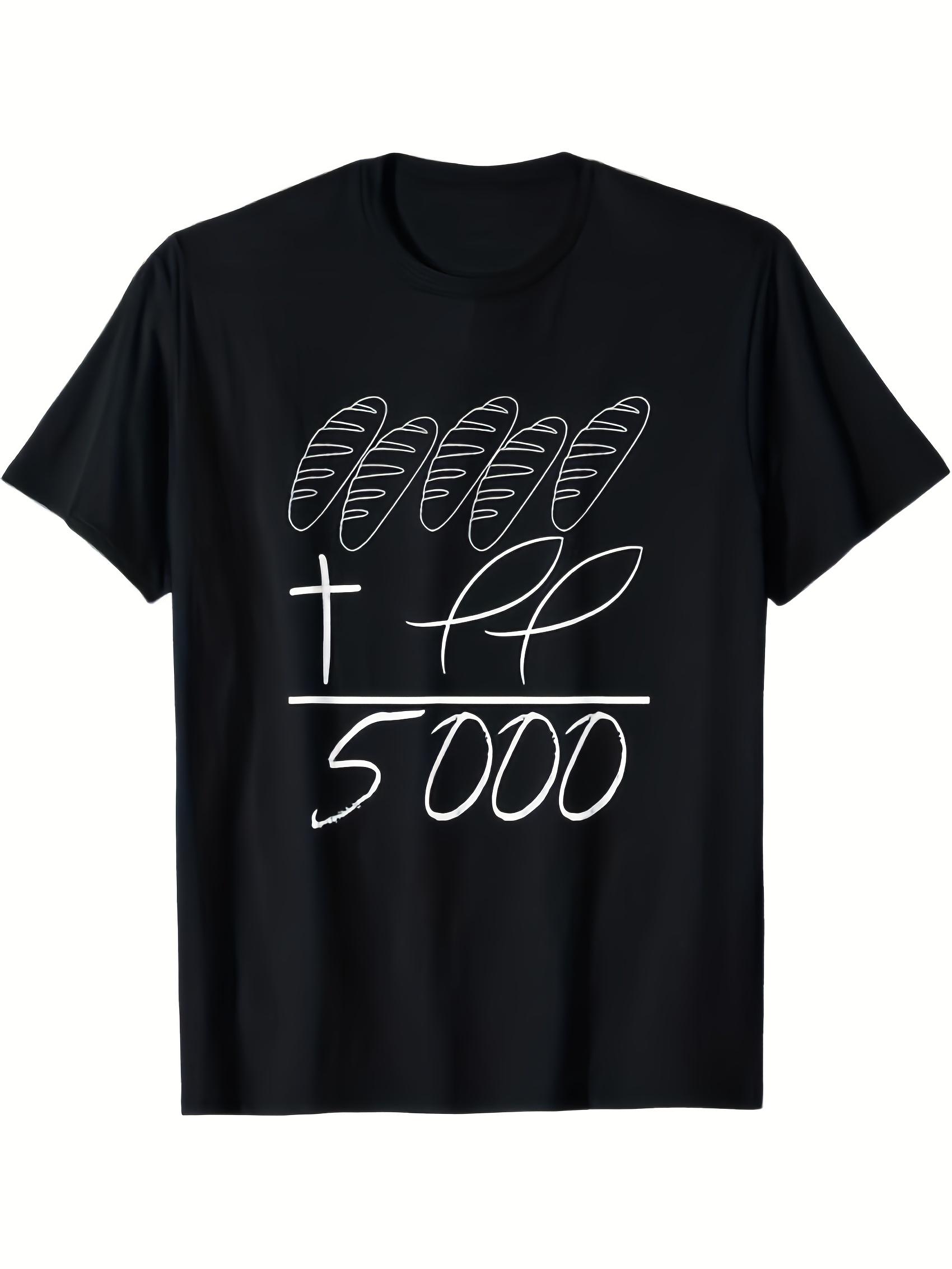 Religious Biblical Graphic T-shirt - 5000 Crowd Feed Example XXL
Religious Biblical Graphic T-shirt - 5000 Crowd Feed Example XXL