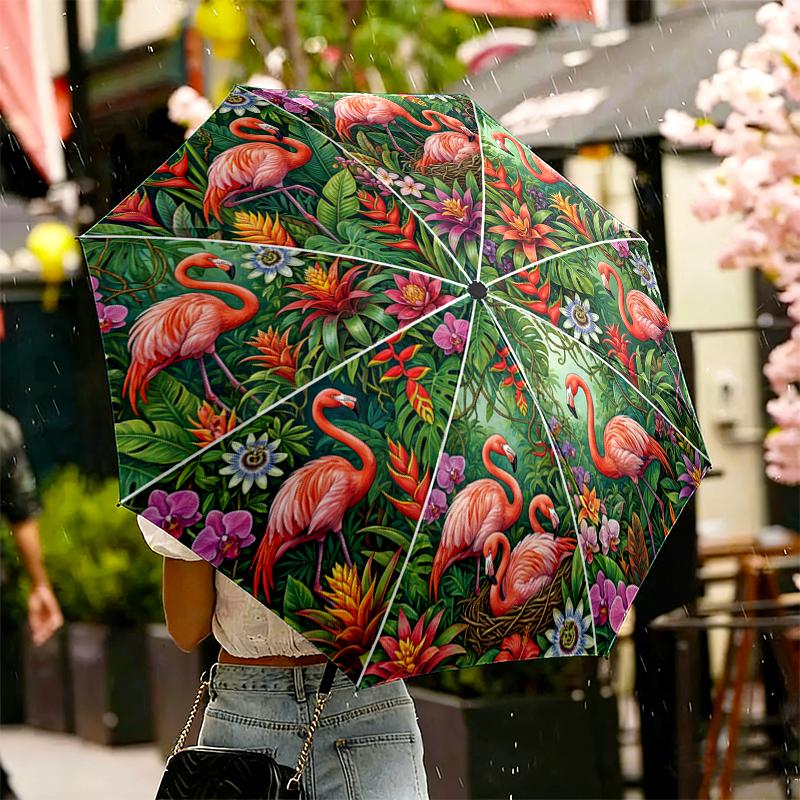 Mythic Bird Octopus Butterfly Flamingo and Crab Umbrella for Outdoor Travel Use, Auto Open-Close 8-Rib Umbrella Exquisite Gift for Family and Friends
Mythic Bird Octopus Butterfly Flamingo and Crab Umbrella for Outdoor Travel Use, Auto Open-Close 8-Rib Umbrella Exquisite Gift for Family and Friends