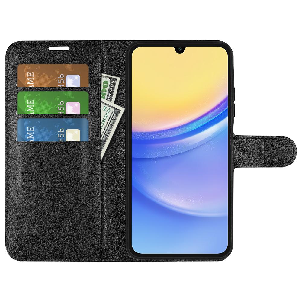 For Samsung Galaxy M15 5G Case Litchi Texture Leather Phone Cover Card Slot Magnetic Clasp Black
For Samsung Galaxy M15 5G Case Litchi Texture Leather Phone Cover Card Slot Magnetic Clasp Black