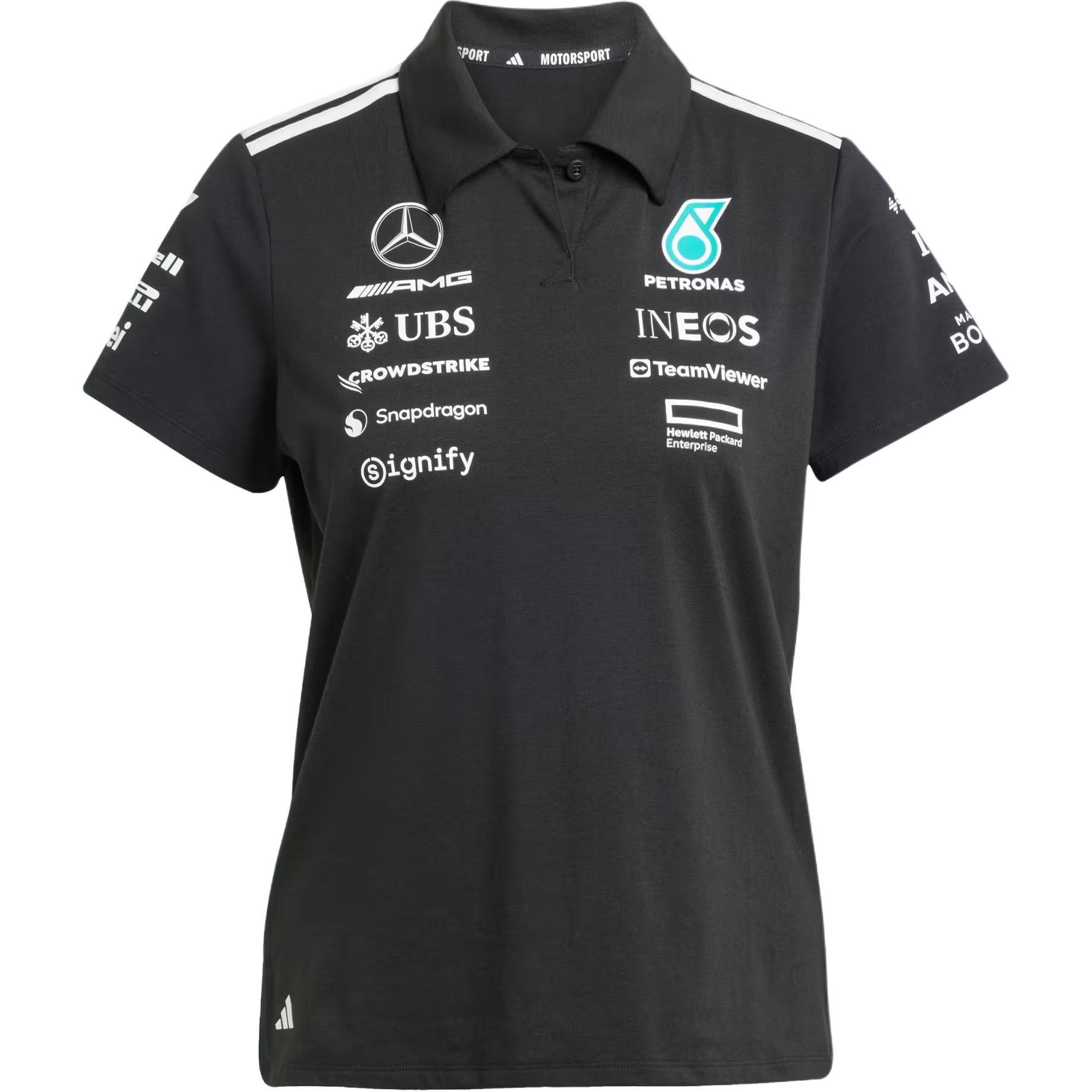 Adidas X Mercedes-Amg Petronas F1 Team Ss25 Fashion Soft Versatile Striped Comfortable Short Sleeve Polo Shirt Women tops Black JX0759 S
Adidas X Mercedes-Amg Petronas F1 Team Ss25 Fashion Soft Versatile Striped Comfortable Short Sleeve Polo Shirt Women tops Black JX0759 S
