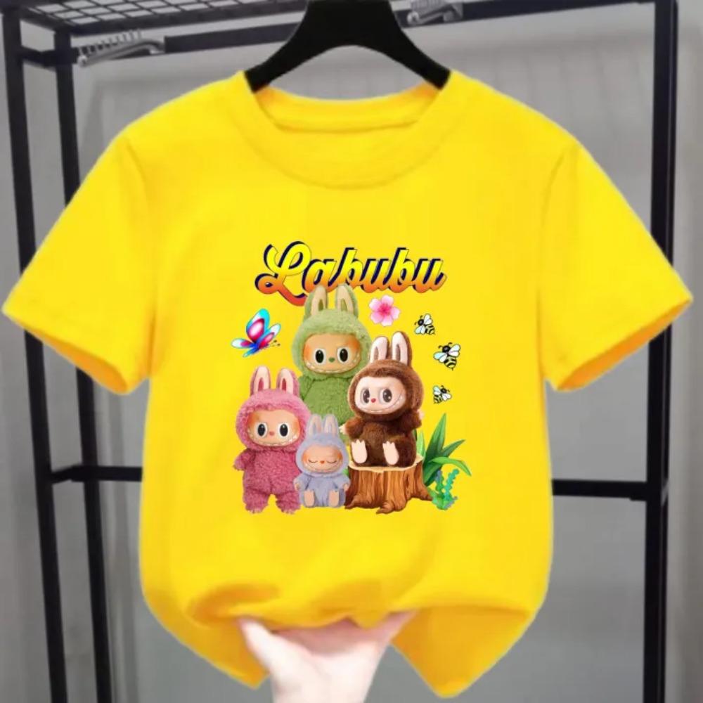 Новая детская футболка Labubu LABUBU с милым мультяшным рисунком бабочки для девочки, с круглым вырезом, с коротким рукавом, повседневная универсальная одежда 110
Новая детская футболка Labubu LABUBU с милым мультяшным рисунком бабочки для девочки, с круглым вырезом, с коротким рукавом, повседневная универсальная одежда 110