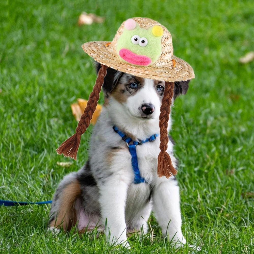 Big Mouth Dog Straw Hat Wide Brim Pet Shade Straw Hat Creative Cat Cosplay Hat for Dogs Cats S
Big Mouth Dog Straw Hat Wide Brim Pet Shade Straw Hat Creative Cat Cosplay Hat for Dogs Cats S