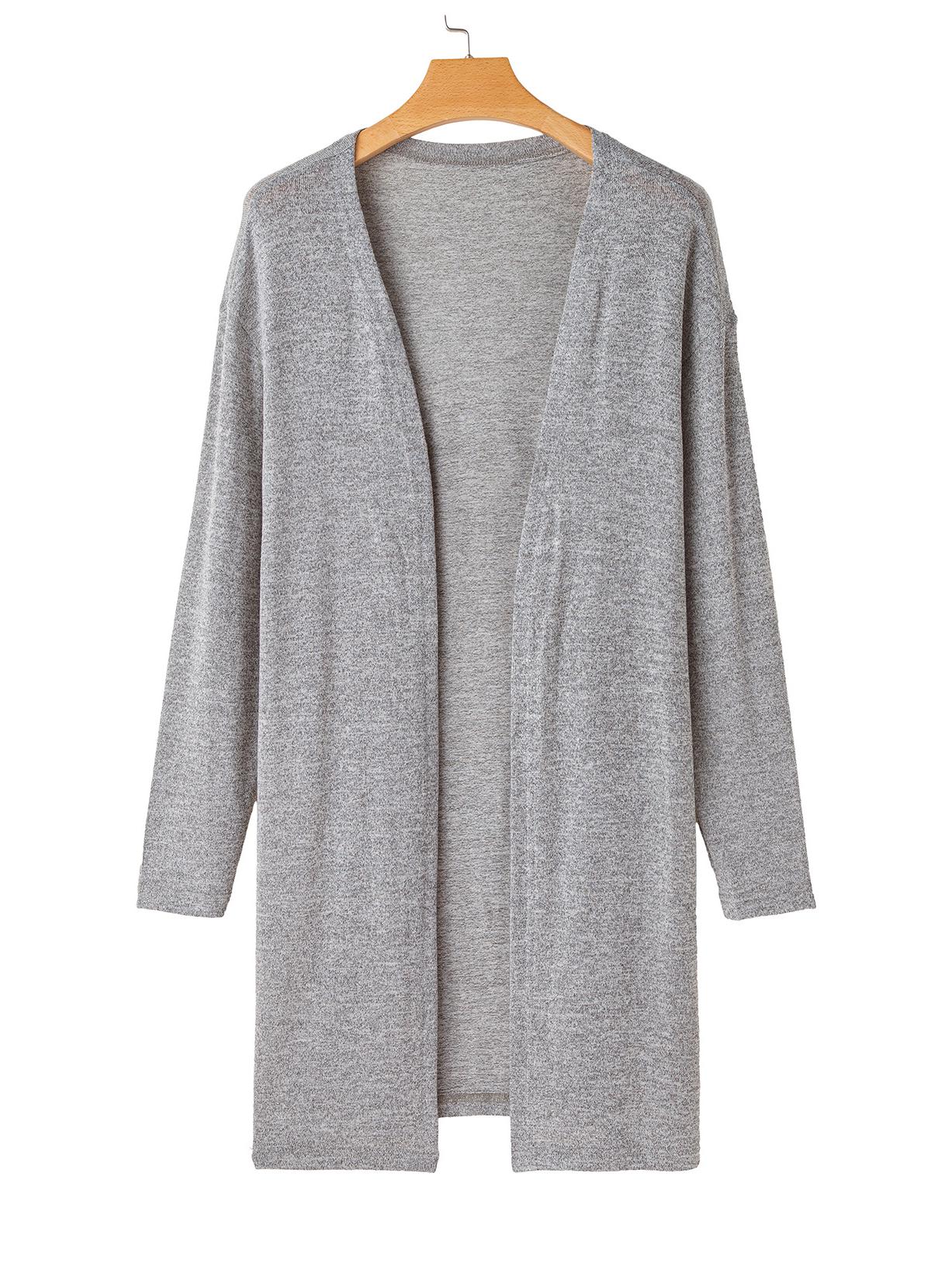 Кардиган вязаный средней длины в европейском и американском стиле - Женский осенне-зимний однотонный трикотаж с открытой передней частью S серый
Кардиган вязаный средней длины в европейском и американском стиле - Женский осенне-зимний однотонный трикотаж с открытой передней частью S серый