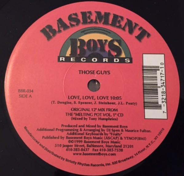 12inch Record THOSE GUYS Love Love Love Sierra Leone BBR034 Basement Boys R 1999 US Dance Electronica Used
12inch Record THOSE GUYS Love Love Love Sierra Leone BBR034 Basement Boys R 1999 US Dance Electronica Used