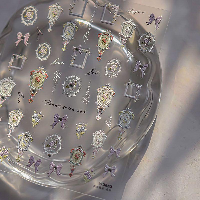 Bright Crystal Flower Picture Frame Nail Sticker Tomoni Embossed Adhesive Ins White Lace Nail Sticker 5D Decorations Diamond Flower Magic Mirror 3853
Bright Crystal Flower Picture Frame Nail Sticker Tomoni Embossed Adhesive Ins White Lace Nail Sticker 5D Decorations Diamond Flower Magic Mirror 3853