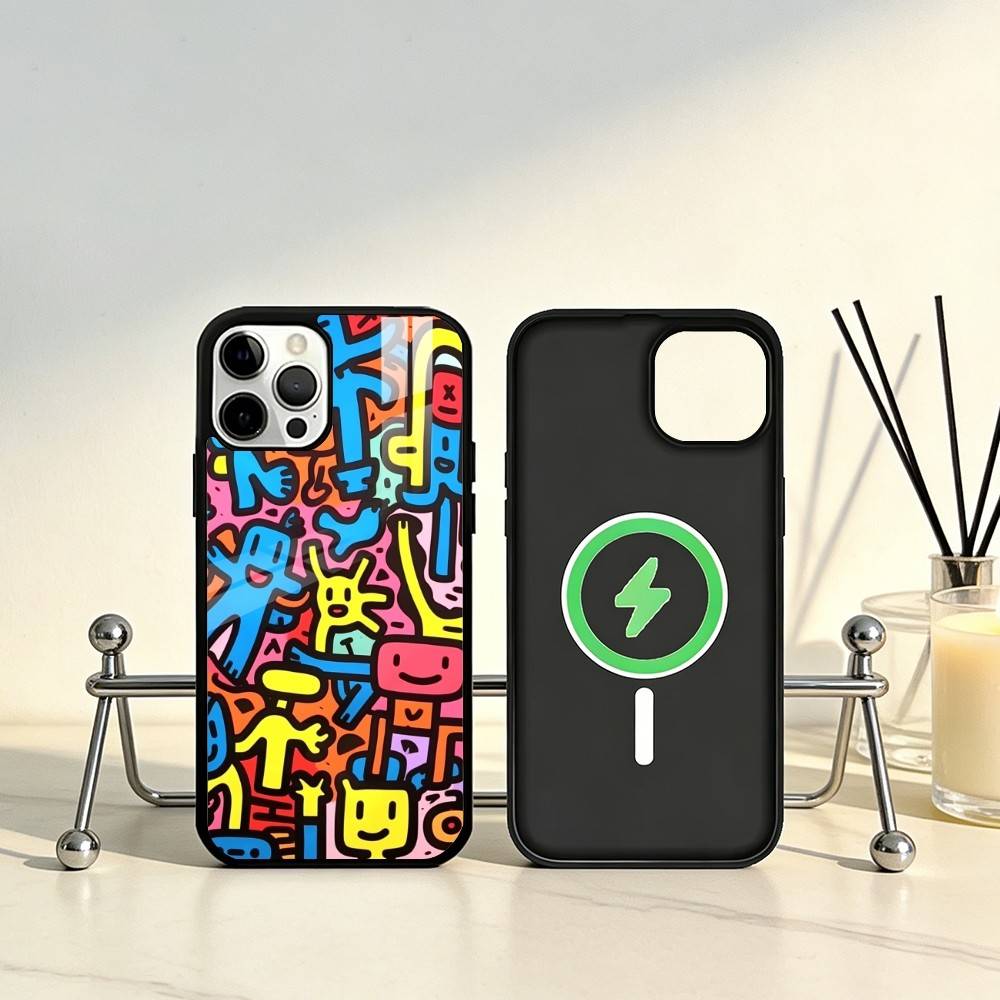 Cartoon Graffiti Phone Case For iPhone17,16,15,14,13,12,11 Plus,Pro Max Magnetic For Magsafe Wireless Charging iPhone14
Cartoon Graffiti Phone Case For iPhone17,16,15,14,13,12,11 Plus,Pro Max Magnetic For Magsafe Wireless Charging iPhone14