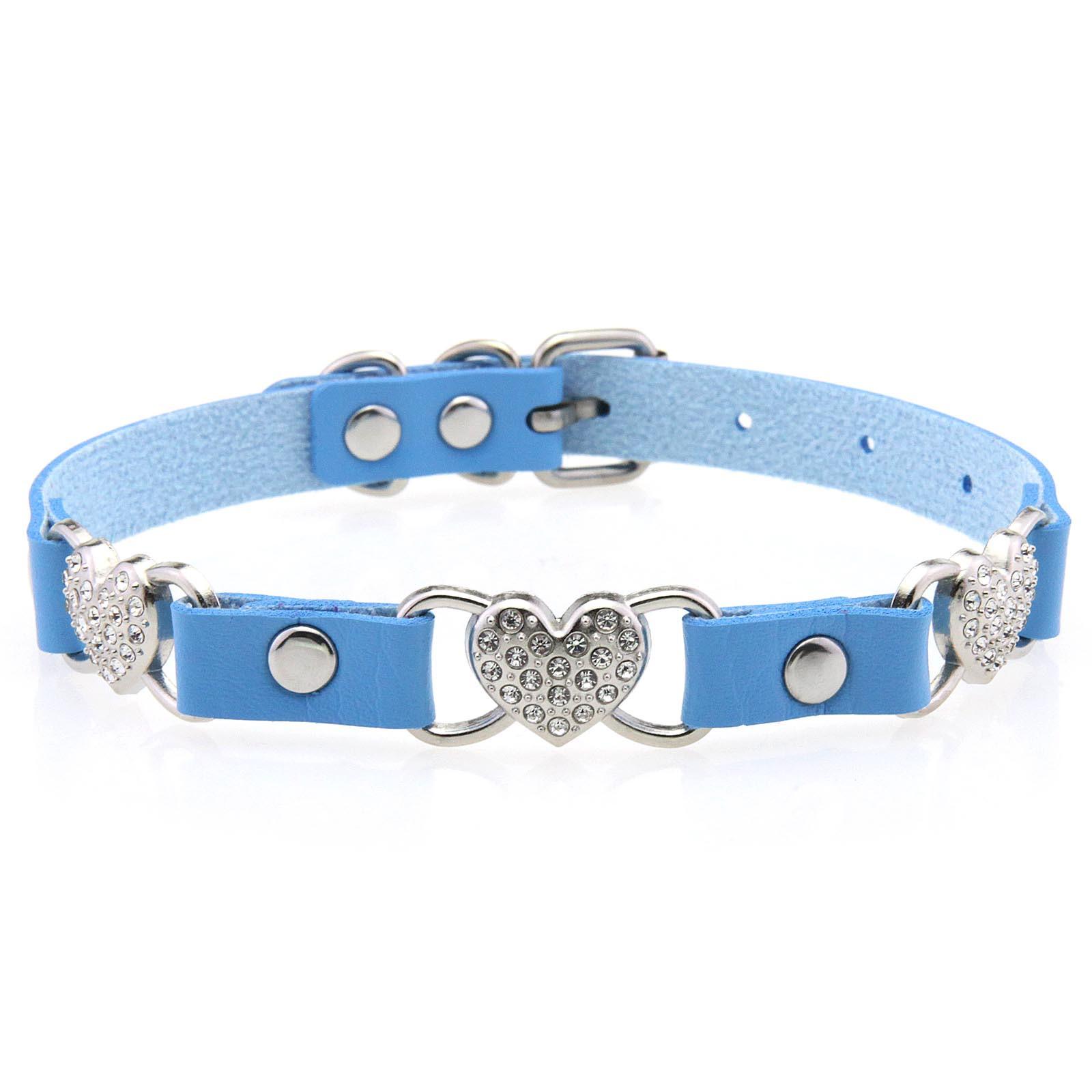 Goth Fashion Exquisite Pu Leather Heart Rhinestone Collar Necklace For Women Choker Necklace Punk Jewelry Gothic Accessories
Goth Fashion Exquisite Pu Leather Heart Rhinestone Collar Necklace For Women Choker Necklace Punk Jewelry Gothic Accessories