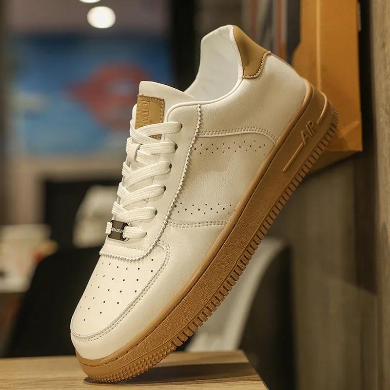 Fashion New Men s Leather White Sports Shoes, Breathable and Comfortable Casual Shoes, Men s Fashionable Outdoor Walking Shoes size39-44 44 білий
Fashion New Men s Leather White Sports Shoes, Breathable and Comfortable Casual Shoes, Men s Fashionable Outdoor Walking Shoes size39-44 44 білий