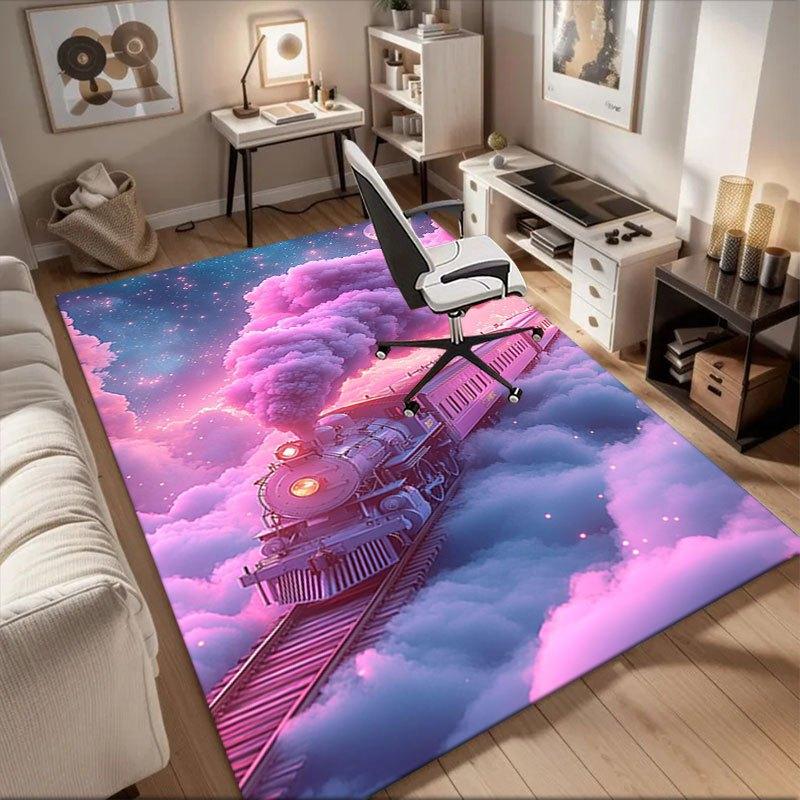 Magical Cloud Train Fantasy Poster Office Mat Home Decor Office Desk Chair Rugs Chair Carpet for office Chair Mat Gift For Halloween & Chri 60cm by 90cm
Magical Cloud Train Fantasy Poster Office Mat Home Decor Office Desk Chair Rugs Chair Carpet for office Chair Mat Gift For Halloween & Chri 60cm by 90cm