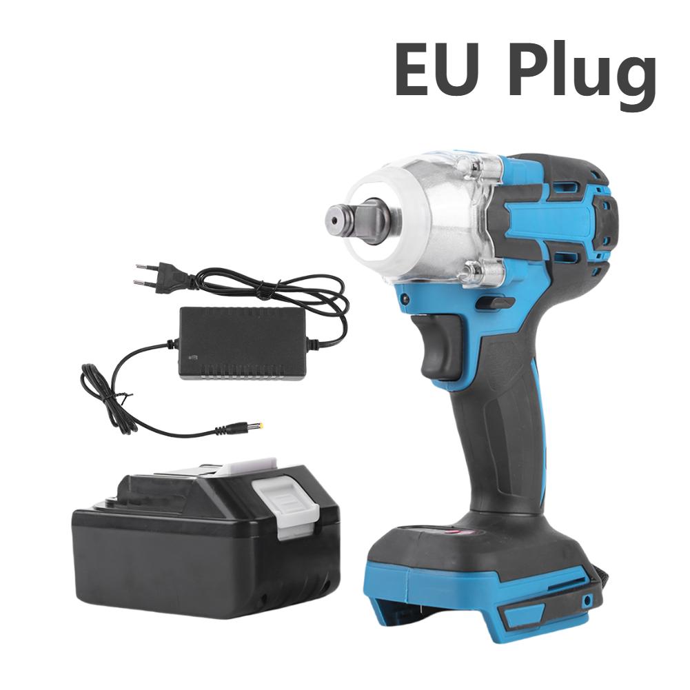 Для 21В акумулятора Makita 520 Нм Акумуляторний гайковерт З акумулятором та зарядним пристроєм Безщітковий електричний гайковерт Ручний дриль Сокет Електроінструмент EU
Для 21В акумулятора Makita 520 Нм Акумуляторний гайковерт З акумулятором та зарядним пристроєм Безщітковий електричний гайковерт Ручний дриль Сокет Електроінструмент EU