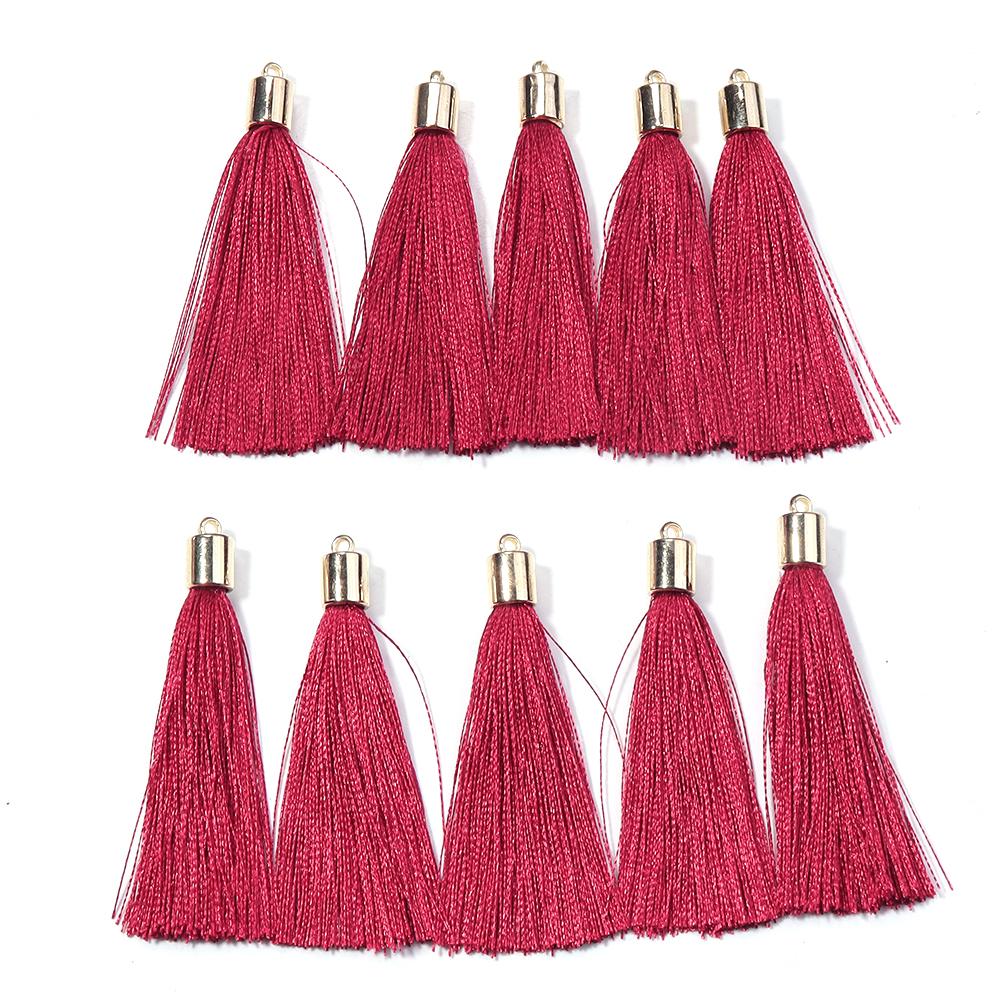 20pcs 6cm Silk Tassel Fringe Colorful Metal Caps Tassel Charms Pendant For DIY Jewelry Making Earrings Sewing Curtain Home Decor 6cm brick червоний колір
20pcs 6cm Silk Tassel Fringe Colorful Metal Caps Tassel Charms Pendant For DIY Jewelry Making Earrings Sewing Curtain Home Decor 6cm brick червоний колір