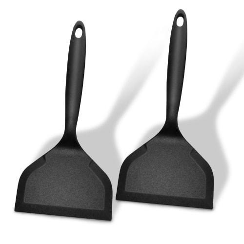 Dioycli Silicone Spatula Turner, Wide Pancake Flipper, Non-Stick Egg Flipper, BPA-Free, Black, 2-Piece Set for Omelettes, Cakes, Eggs, Pizza, Steaks,
Dioycli Silicone Spatula Turner, Wide Pancake Flipper, Non-Stick Egg Flipper, BPA-Free, Black, 2-Piece Set for Omelettes, Cakes, Eggs, Pizza, Steaks,