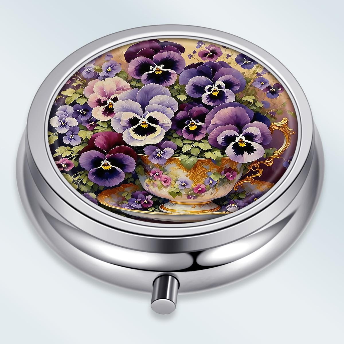 Portable Pill Box with 3 Compartments, Mini Metal Medicine Organizer Case, Cute Printed Pill Container for Vitamins, Pills, Jewelry, Travel, Daily Use разноцветный
Portable Pill Box with 3 Compartments, Mini Metal Medicine Organizer Case, Cute Printed Pill Container for Vitamins, Pills, Jewelry, Travel, Daily Use разноцветный