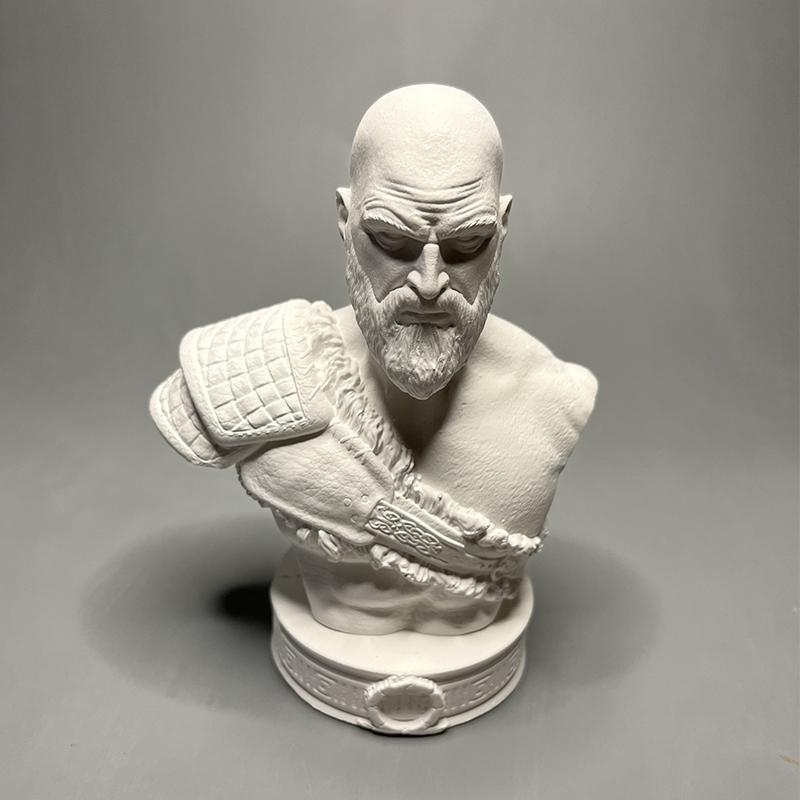 Nordic God of War Kratos Plaster Sculpture Model Countertop Ornaments Modern Sketch Character Statue Crafts Interior Decoration
Nordic God of War Kratos Plaster Sculpture Model Countertop Ornaments Modern Sketch Character Statue Crafts Interior Decoration