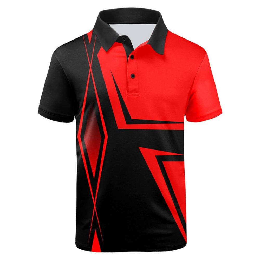 Digital Printed Fashionable Men s Business Polo Shirt Summer Casual Commuting Short Sleeved Top M червоний
Digital Printed Fashionable Men s Business Polo Shirt Summer Casual Commuting Short Sleeved Top M червоний