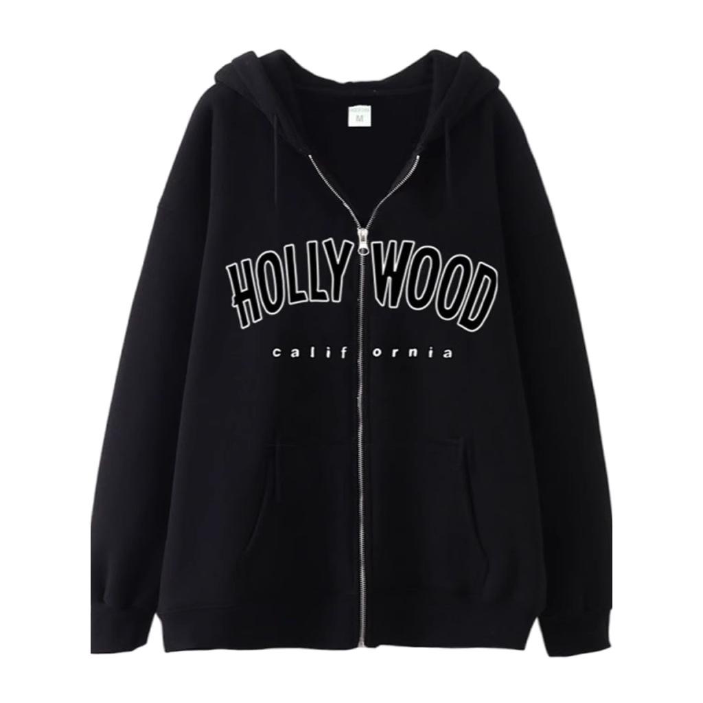 High Street Gothic Hollywood Print Hooded Cardigan - Trendy Loose Couple s Jacket Extra Large
High Street Gothic Hollywood Print Hooded Cardigan - Trendy Loose Couple s Jacket Extra Large