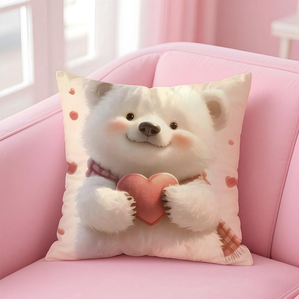 Love Family Companionship Teddy Bear Cushion Cover Linen Pillowcase Cover Soft Decor for Sofa Home Room 30X30cm
Love Family Companionship Teddy Bear Cushion Cover Linen Pillowcase Cover Soft Decor for Sofa Home Room 30X30cm