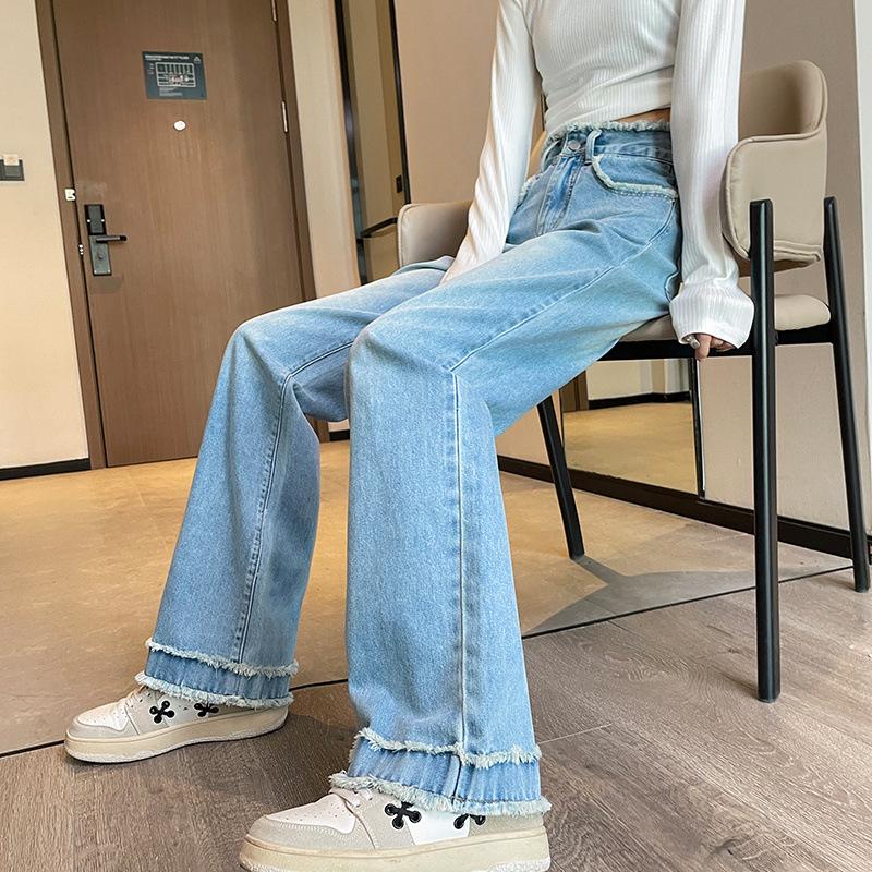 Breasted Wide-leg Jeans for Women In Autumn New Retro High-waisted Slim Narrow Version Straight Floor Trousers XXL
Breasted Wide-leg Jeans for Women In Autumn New Retro High-waisted Slim Narrow Version Straight Floor Trousers XXL