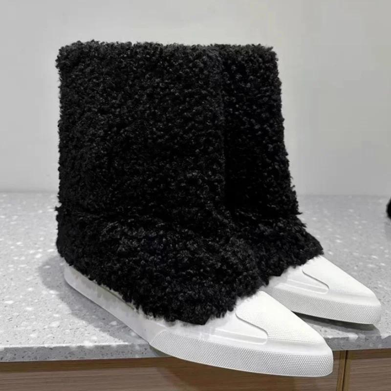 Ботильоны на меху для зимы, женские туфли с острым носком, дизайнерские теплые туфли для женщин, тренд 2024 года, зимние кроссовки, плюшевые ботинки для мотоциклов, женские 39 чёрный
Ботильоны на меху для зимы, женские туфли с острым носком, дизайнерские теплые туфли для женщин, тренд 2024 года, зимние кроссовки, плюшевые ботинки для мотоциклов, женские 39 чёрный