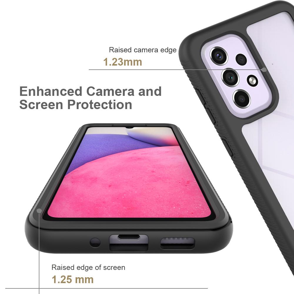 Hybrid Phone Case for Samsung Galaxy A33 5G,PC+TPU All-Round Protection with PET Screen Protector Black
Hybrid Phone Case for Samsung Galaxy A33 5G,PC+TPU All-Round Protection with PET Screen Protector Black