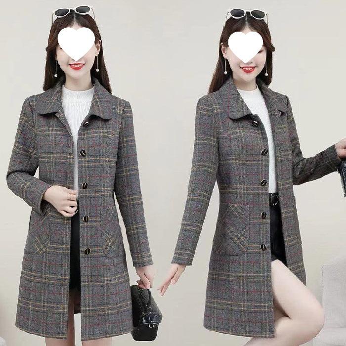Elegant Plaid Wool Coat for Plus Size Middle-Aged Women - Autumn/Spring Style 4XL серый
Elegant Plaid Wool Coat for Plus Size Middle-Aged Women - Autumn/Spring Style 4XL серый