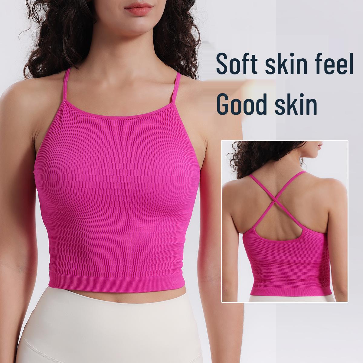 Yoga One-Piece Shockproof Camisole Sports Bra with Chest Pads & Beautiful Back Design for Women Small
Yoga One-Piece Shockproof Camisole Sports Bra with Chest Pads & Beautiful Back Design for Women Small