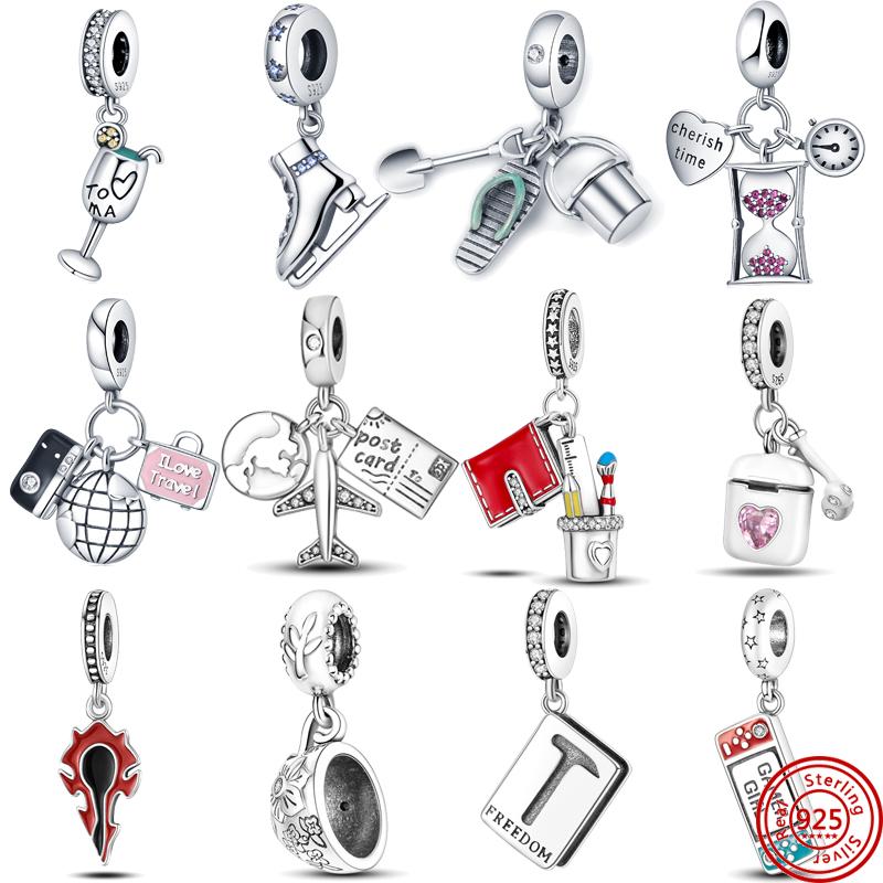 Оригинальный дизайн 925 Серебро 925 Амулетис коньки Самолет Вино Бокал Бусина Подвеска Подвеска Браслет Женские украшения DIY
Оригинальный дизайн 925 Серебро 925 Амулетис коньки Самолет Вино Бокал Бусина Подвеска Подвеска Браслет Женские украшения DIY
