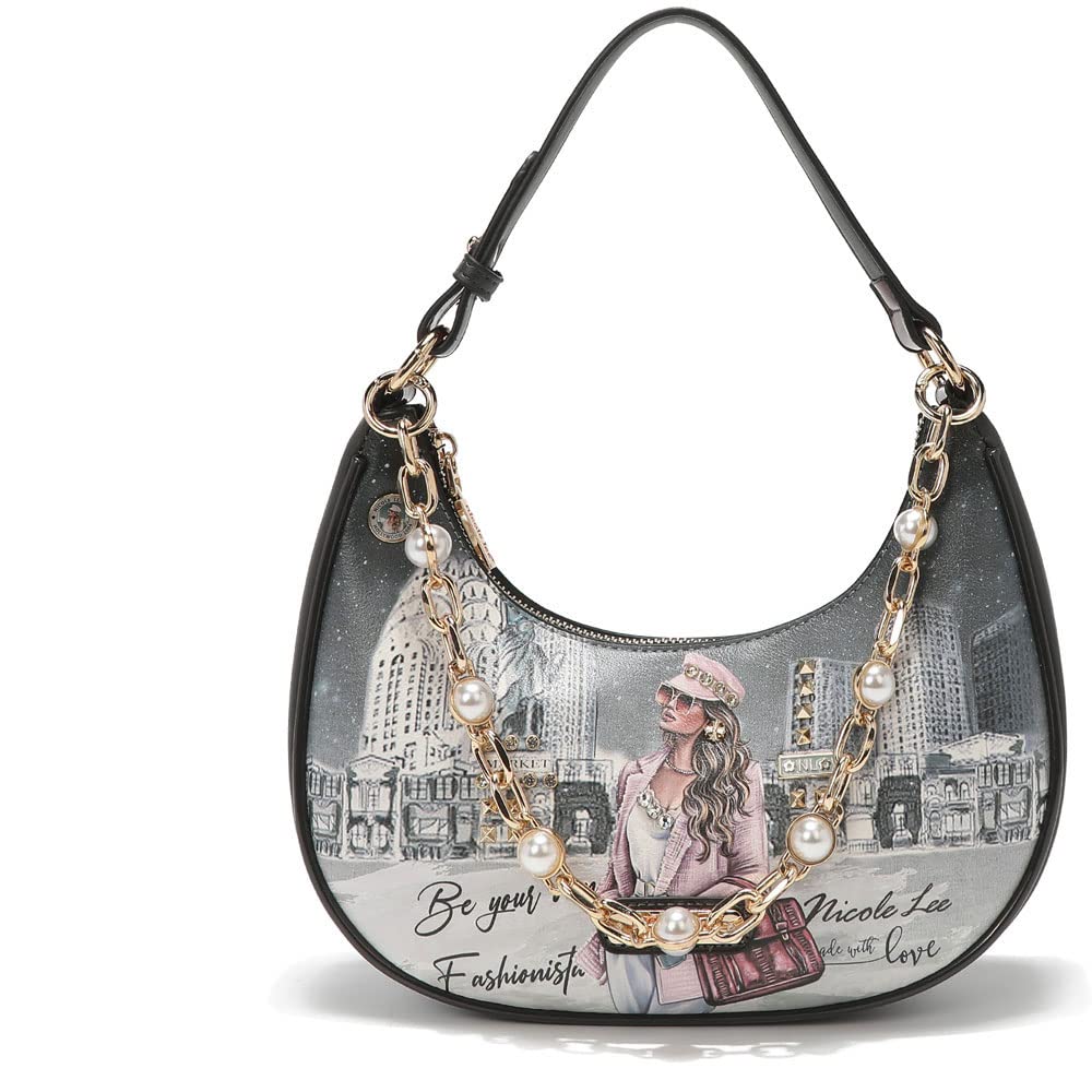 NICOLE LEE PRT16690 Crescent Bag Mini Bag Small Vegan Leather Vegan Popular SDGs Sustainable Travel Valuables Case Chain Pearl Handbag Small Valuables
NICOLE LEE PRT16690 Crescent Bag Mini Bag Small Vegan Leather Vegan Popular SDGs Sustainable Travel Valuables Case Chain Pearl Handbag Small Valuables