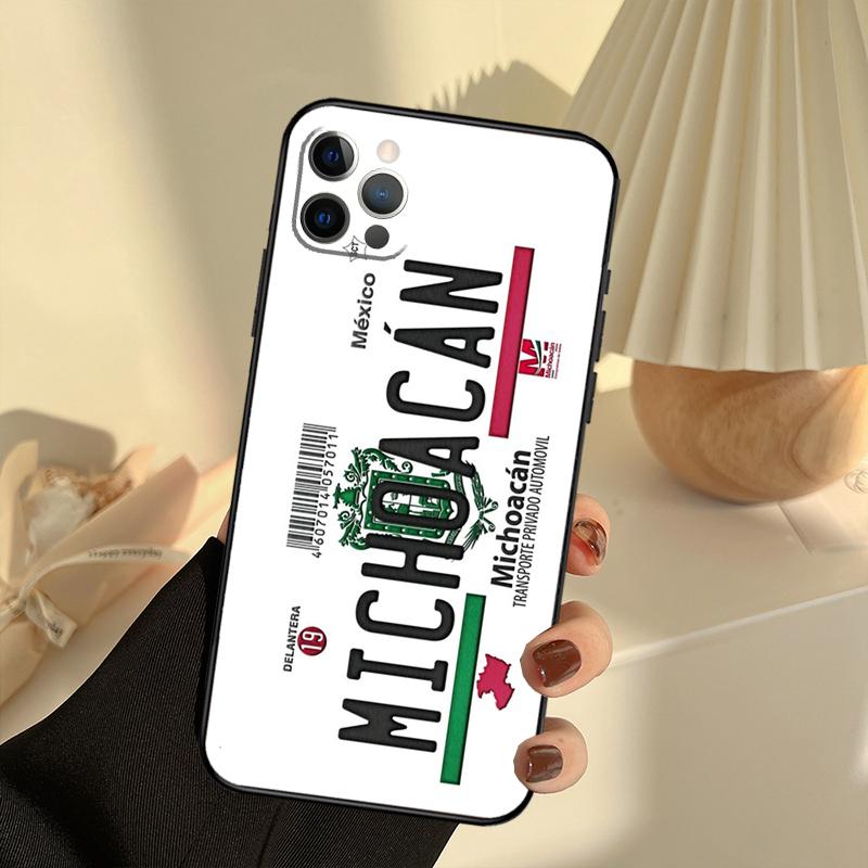 Michoacan License Plate Embroidery Phone Case For iPhone 16 14 13 12 11 15 17 Pro Max 13 mini 15 16 Plus 16e 17 Air Cover Funda iPhone 15 Pro
Michoacan License Plate Embroidery Phone Case For iPhone 16 14 13 12 11 15 17 Pro Max 13 mini 15 16 Plus 16e 17 Air Cover Funda iPhone 15 Pro