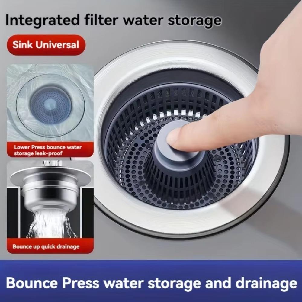 Rust-Proof Kitchen Drain Filter Stainless Steel Kitchen Sink Bounce Core Mesh Basket Filtering Stainless Steel
Rust-Proof Kitchen Drain Filter Stainless Steel Kitchen Sink Bounce Core Mesh Basket Filtering Stainless Steel