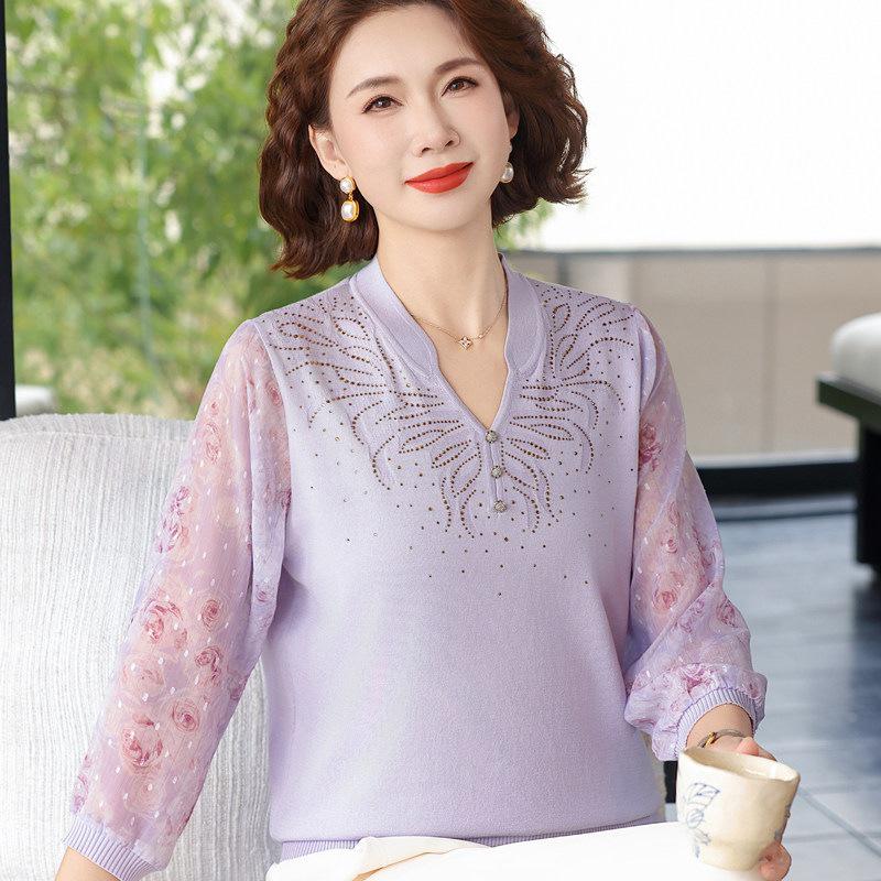 Elegant Gauze Sleeve T-Shirt for Middle-Aged & Elderly Women – Spring 2026 Collection 4XL (Recommended 145-160 Jin)
Elegant Gauze Sleeve T-Shirt for Middle-Aged & Elderly Women – Spring 2026 Collection 4XL (Recommended 145-160 Jin)