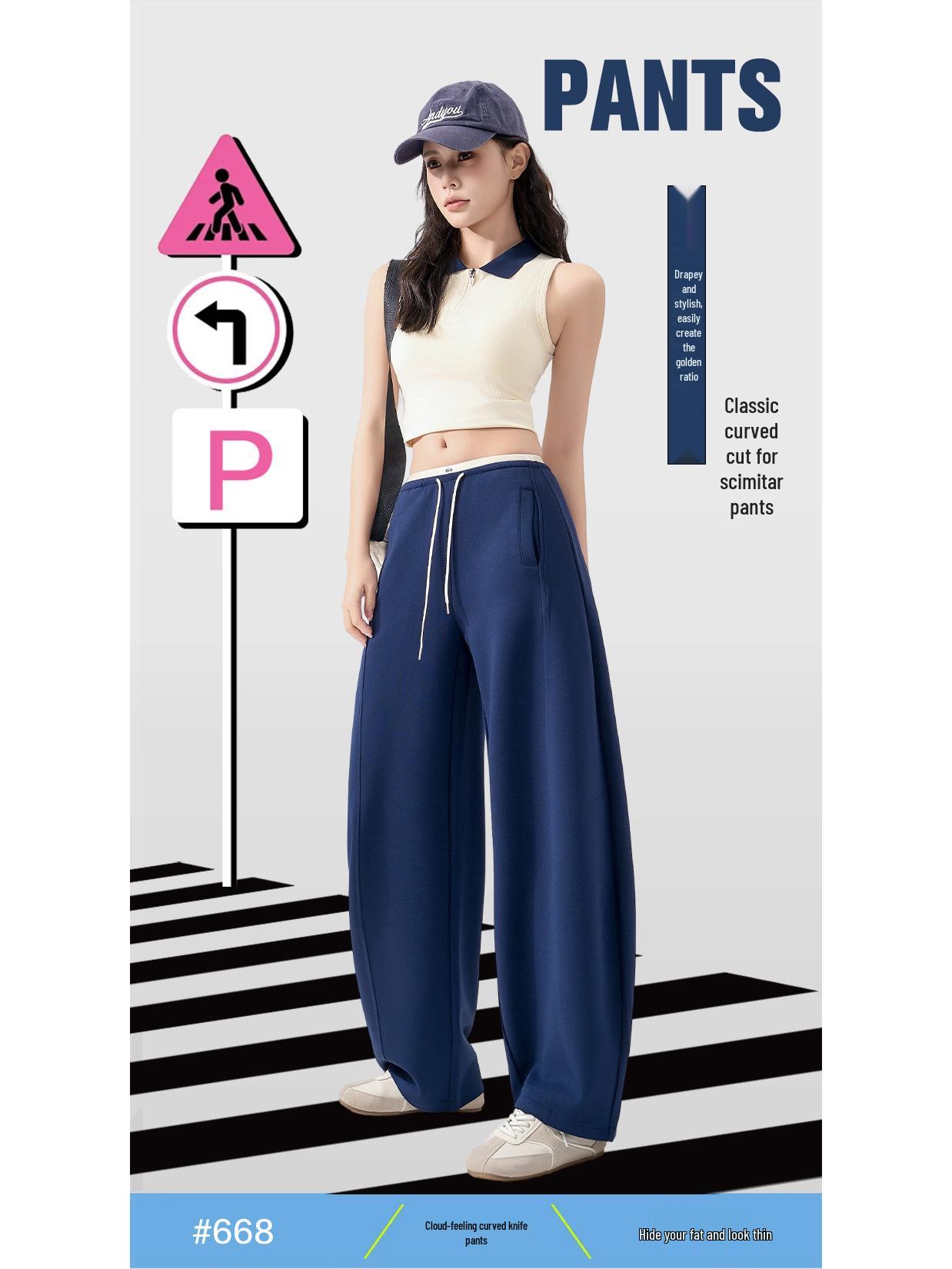 Women s High-Waisted Cloud-Feel Wide-Leg Drawstring Pants - 2026 Spring Collection, Slimming & Versatile Curved Leg Design XL 120-140 тёмно-синий
Women s High-Waisted Cloud-Feel Wide-Leg Drawstring Pants - 2026 Spring Collection, Slimming & Versatile Curved Leg Design XL 120-140 тёмно-синий