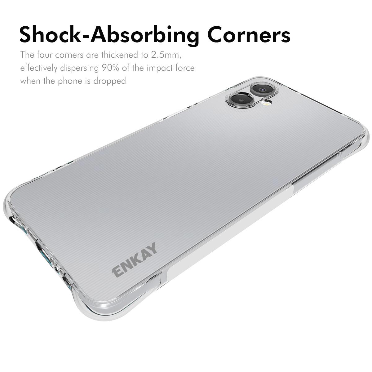 For Samsung Galaxy A06 5G Clear Phone Case ENKAY HAT PRINCE Shockproof Anti-slip TPU Cover Transparent
For Samsung Galaxy A06 5G Clear Phone Case ENKAY HAT PRINCE Shockproof Anti-slip TPU Cover Transparent