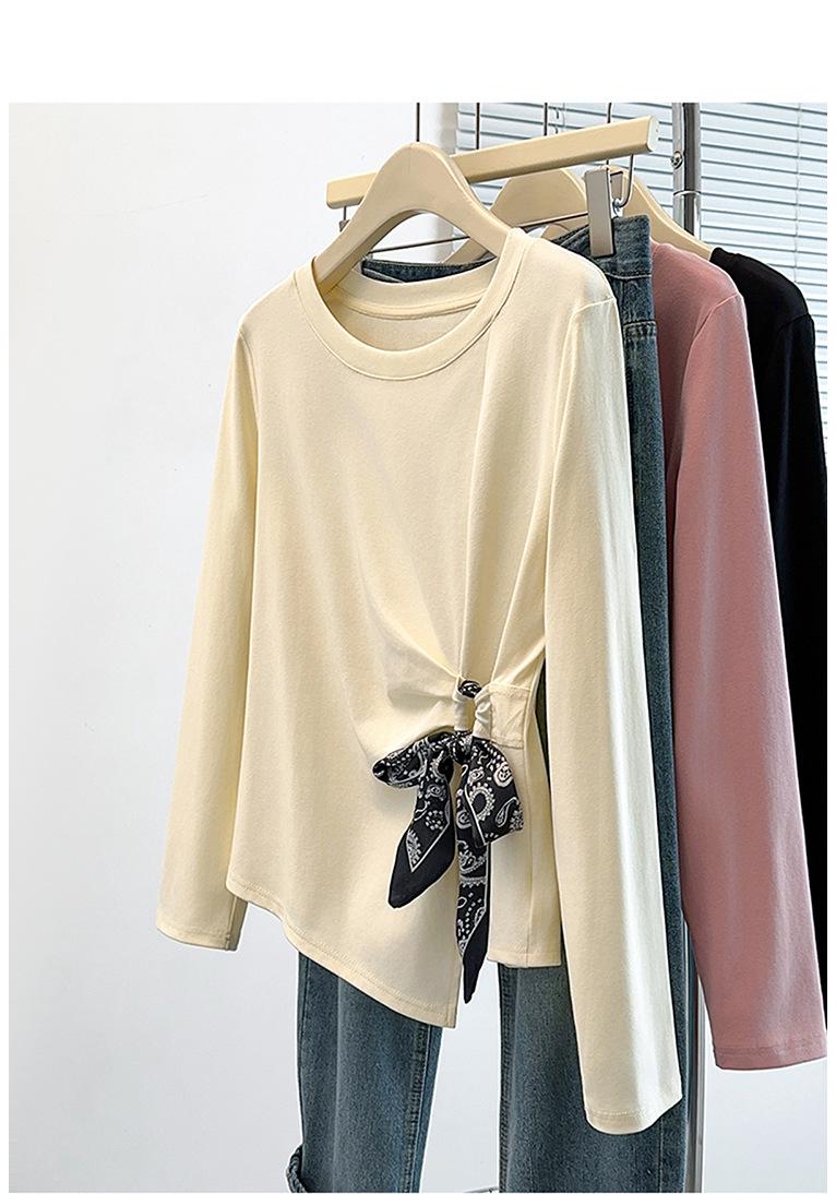 Plus Size Women s Fashionable Round Neck Ribbon Long Sleeve T-shirt L абрикосовый
Plus Size Women s Fashionable Round Neck Ribbon Long Sleeve T-shirt L абрикосовый