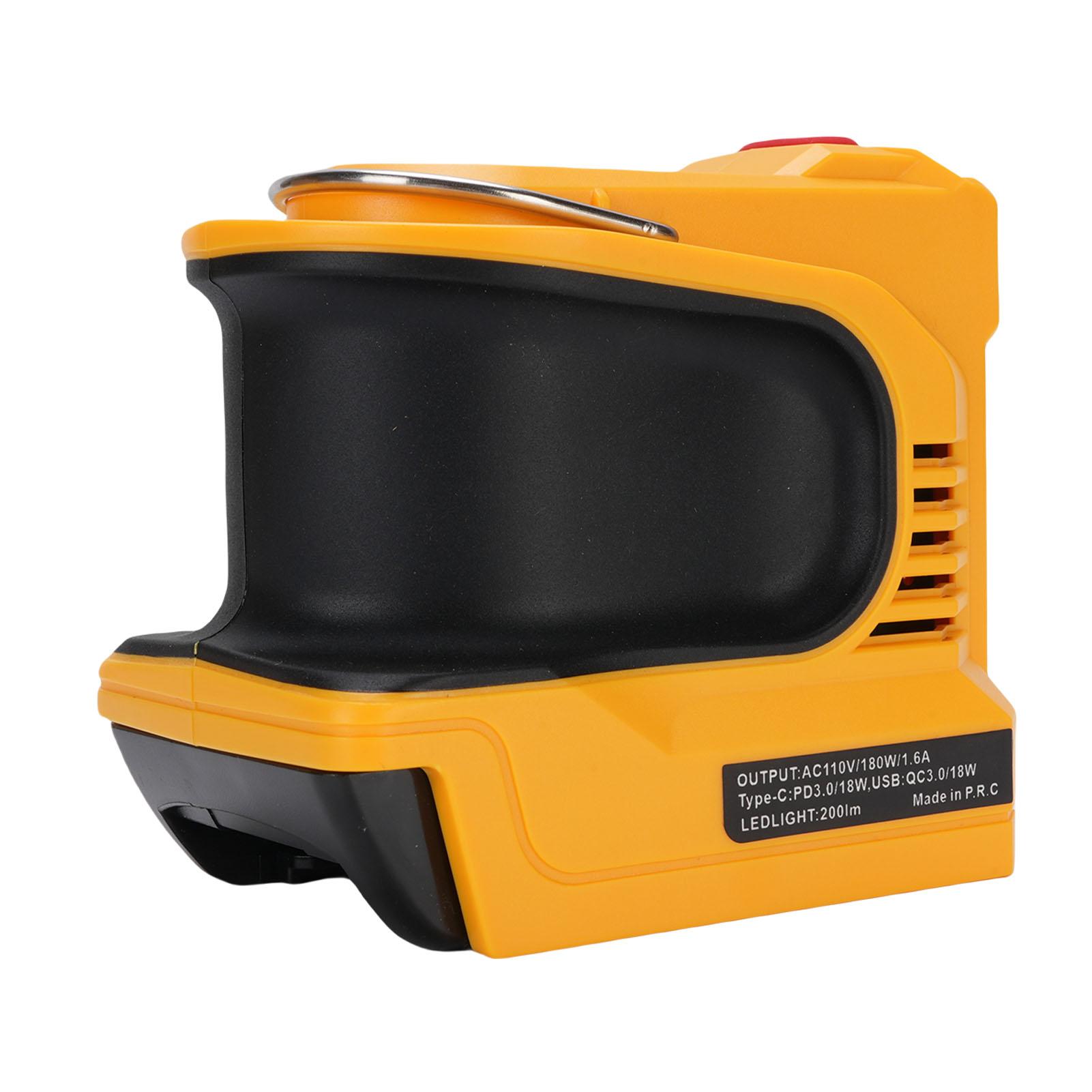180W Portable Inverter Converter for DCB204 DCB200 DCB203 18V 20V Li Battery DC USB Type C AC
180W Portable Inverter Converter for DCB204 DCB200 DCB203 18V 20V Li Battery DC USB Type C AC